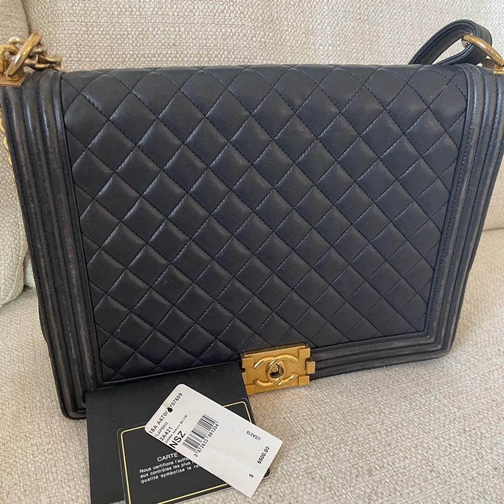 Large Vintage Chanel boy bag
